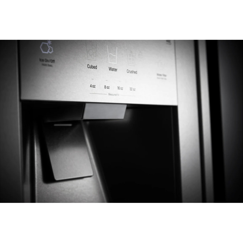 آب ریز و یخ ریز یخچال فریزر الجی LSR100  رنگ نقره ای