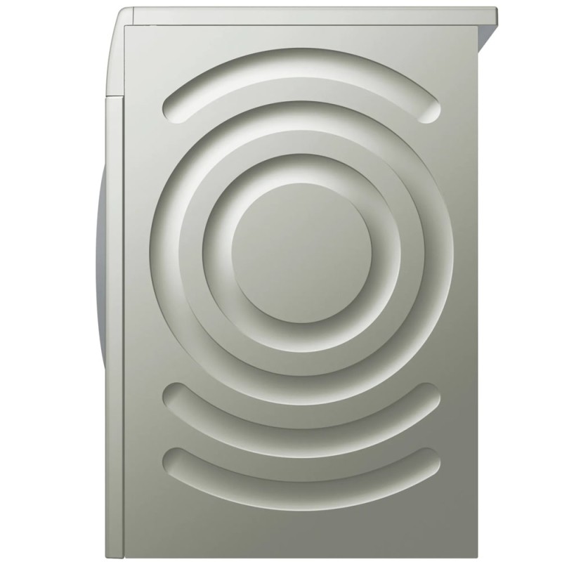طراحی ماشین لباسشویی نقره ای بوش WGA254XVME از بغل با سیستم ضد لرزش (AntiVibration)