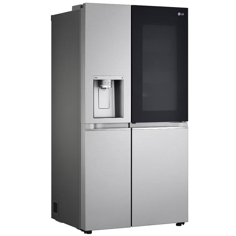 خرید یخچال فریزر ساید بای ساید 2022 ال جی X267 رنگ نقره ای