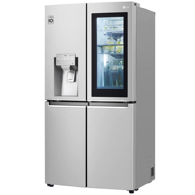 خرید یخچال فریزر ساید بای ساید 2022 ال جی X945 رنگ نقره ای