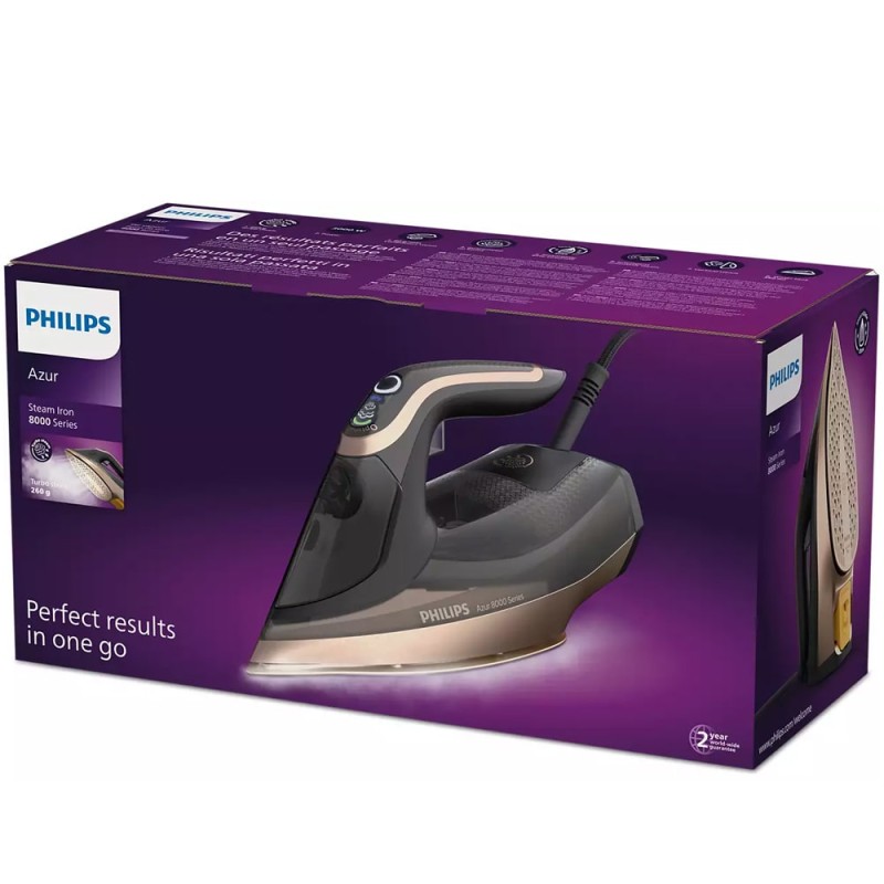 اتوبخار 3000 وات فیلیپس DST8041 ترکیب رنگ مشکی و طلایی