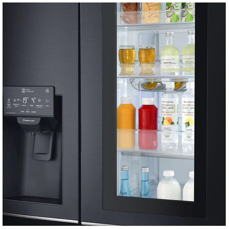 یخچال 24 فوت ال جی X247 مشکی رنگ با قابلیت اینستاویو
