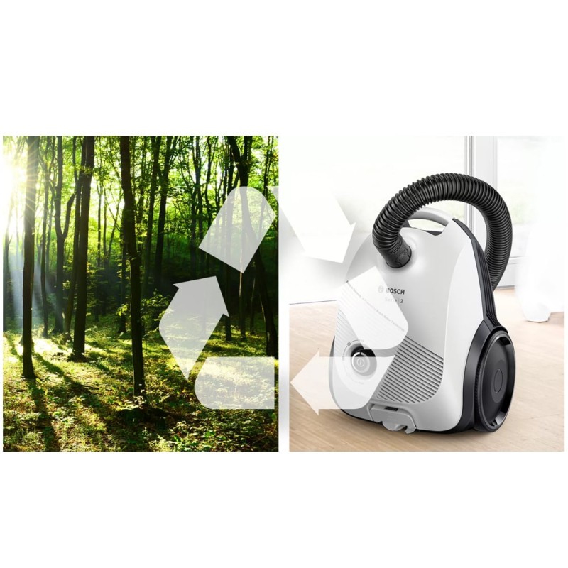 جاروبرقی BGLS2WH1H بوش سازگار با محیط زیست