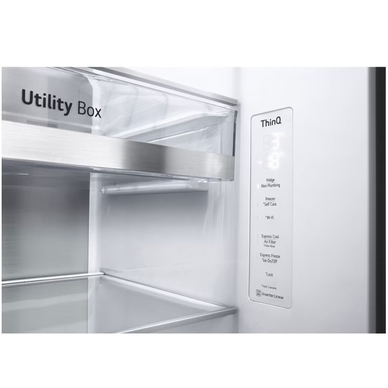 طراحی پنل یخچال فریزر سفید ال جی GCJ-287TNL