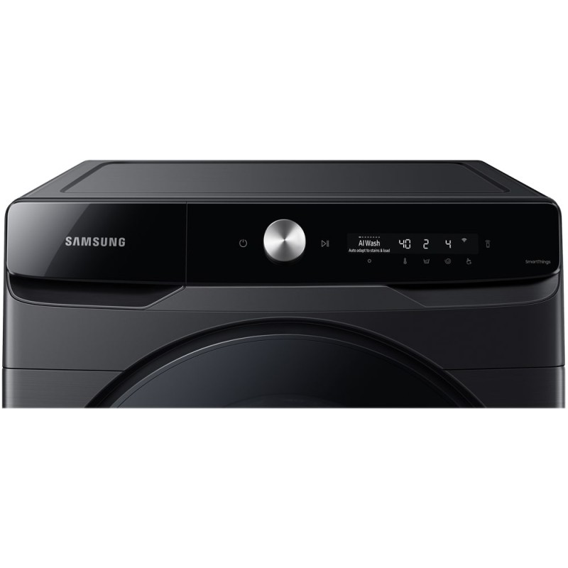 نمای پنل ماشین لباسشویی مشکی WD16T سامسونگ