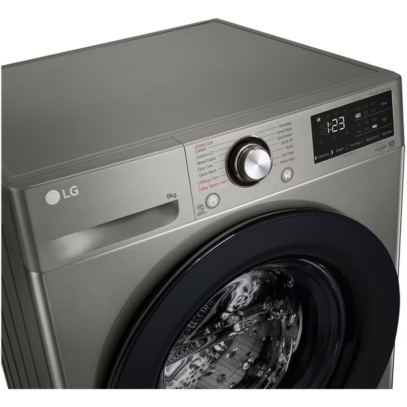 Washing machine LG F4R3TYG6P Platinum Silver 8KG 2023