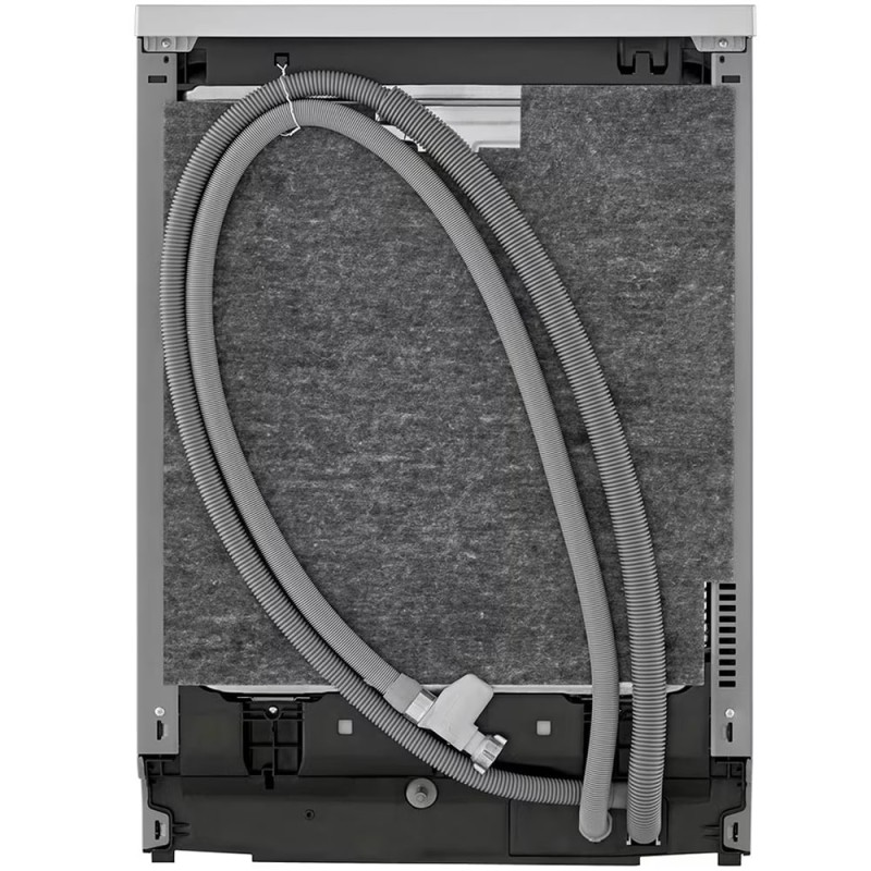 نمای پشتی ماشین ظرفشویی نقره ای ال جی 612 با ظرفیت 14 نفره