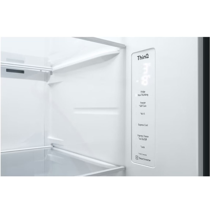 طراحی پنل کنترلی یخچال فریزر نقره ای ال جی L287