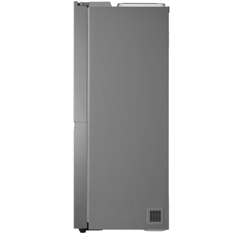 طراحی بغل یخچال فریزر دو درب ال جی L287 رنگ نقره ای