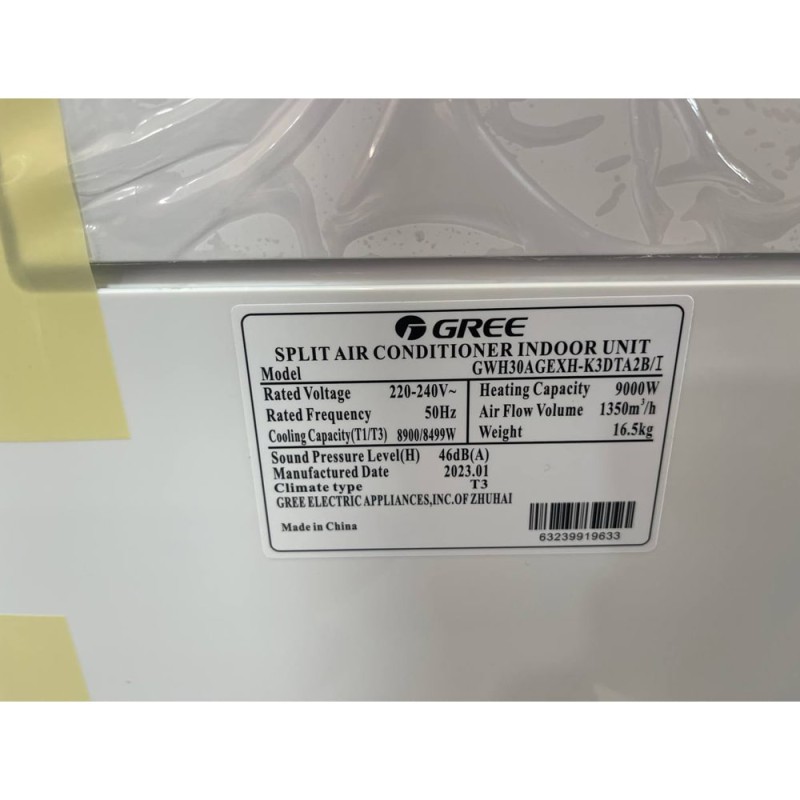 کولر گازی گری GWH30AGEXH-K3DTA2B با گاز R410A