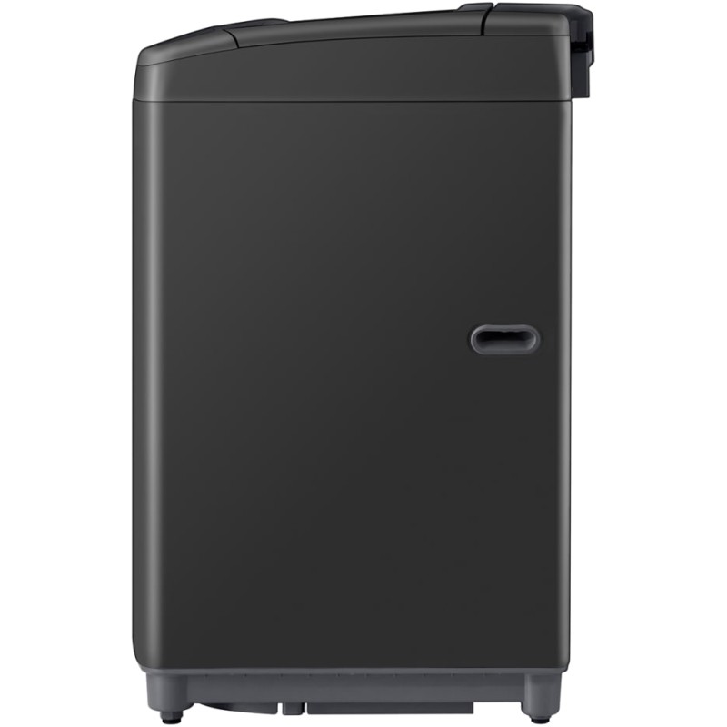 طراحی بدنه ماشین لباسشویی 16 کیلویی ال جی T1685NEHT2 از نمای بغل رنگ دودی