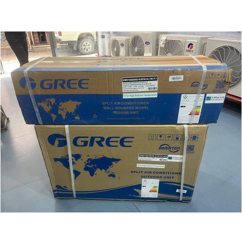 کولر گازی گری GWH18AGDXE-K3DTA1A با پنل داخلی GWH18AGDXE-K3DTA1A/I و پنل بیرونی مدل GWH18AGDXE-K3DTA1A/O