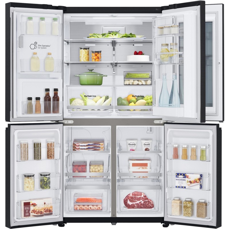 یخچال فریزر فرنچ چهار درب ال جی GR-X31FMQHL رنگ مشکی مات