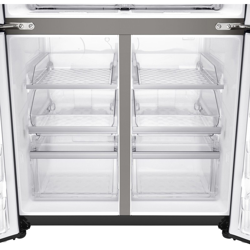 کشوهای فریزر یخچال فریزر ال جی GR-X31FMQHL رنگ مشکی مات