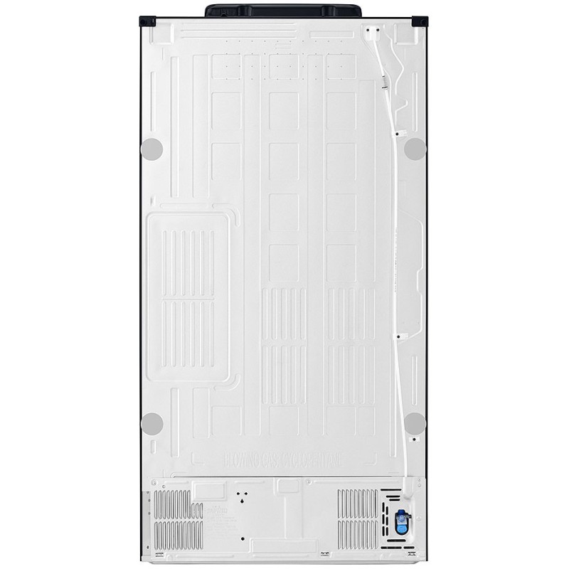 طراحی و نمای پشت یخچال فریزر LG GR-X31FMQHL رنگ مشکی مات