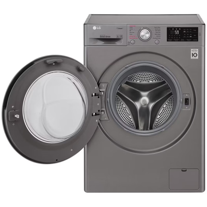 خرید ماشین لباسشویی ال جی J6 رنگ نقره ای از بانه