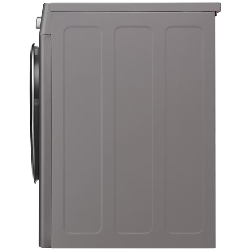 نمای پهلو ماشین لباسشویی ال جی J6 رنگ نقره ای