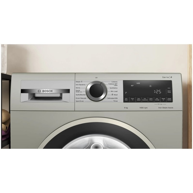 صفحه نمایش و دکمه های کنترلی ماشین لباسشویی بوش WGA2440XME