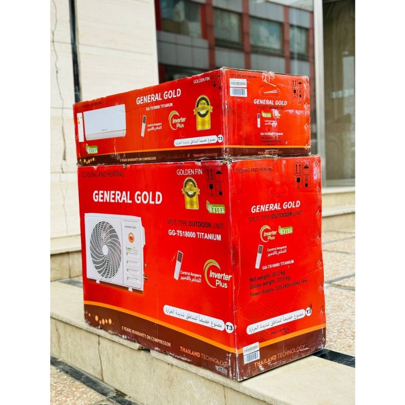 قیمت و خرید کولر گازی جنرال گلد تیتانیوم GG-TS18000 اسپلیت 18000 تیتانیوم