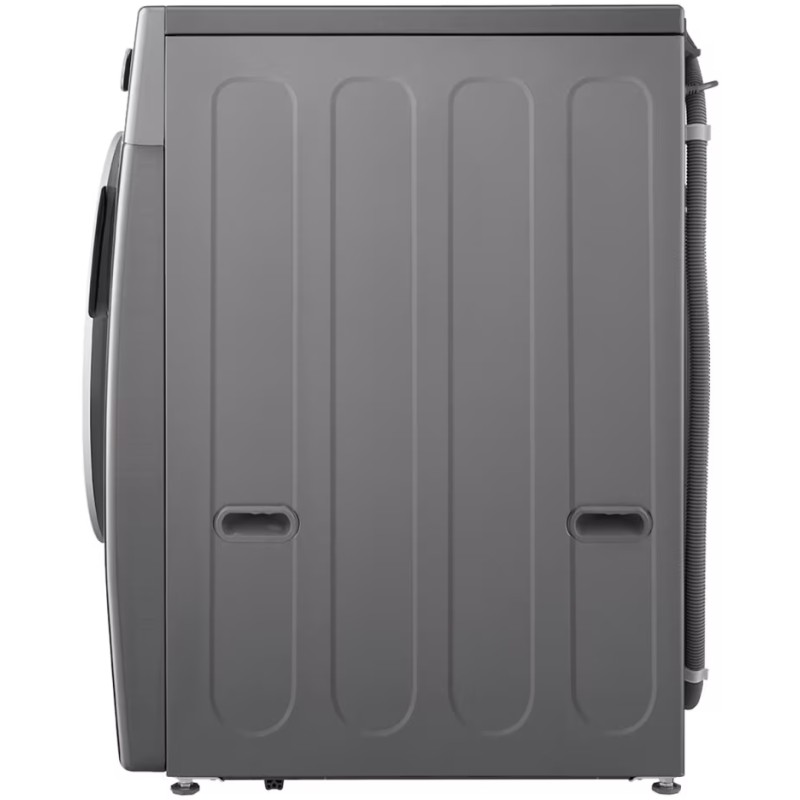 نمای پهلو ماشین لباسشویی ال جی F0L9DYP2S رنگ نقره ای پلاتینیومی