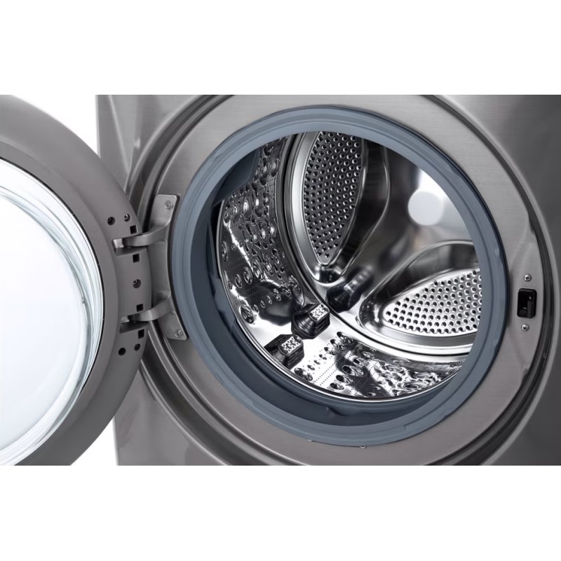 طرح برجسته (Embossing) دیگ ماشین لباسشویی ال جی F0L9DYP2S رنگ نقره ای پلاتینیومی