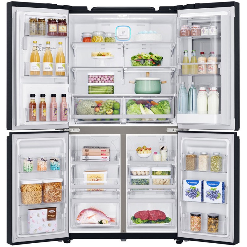 داخل یخچال فریزر ال جی GR-X31FTKHL یا X31 رنگ مشکی مات