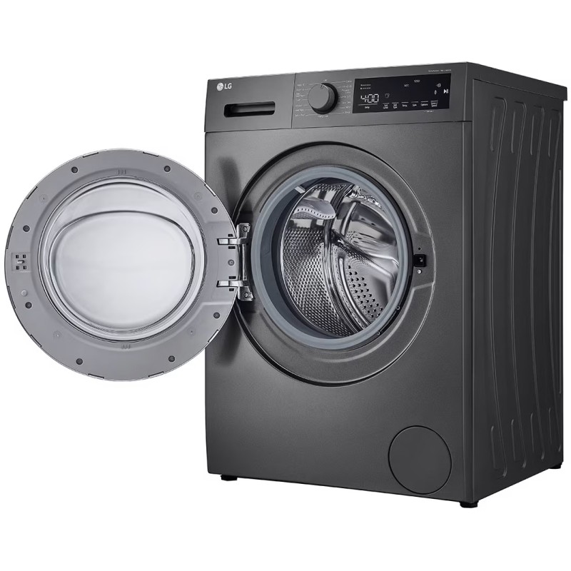 ماشین لباسشویی ال جی T2 با ظرفیت 8 کیلویی رنگ دودی