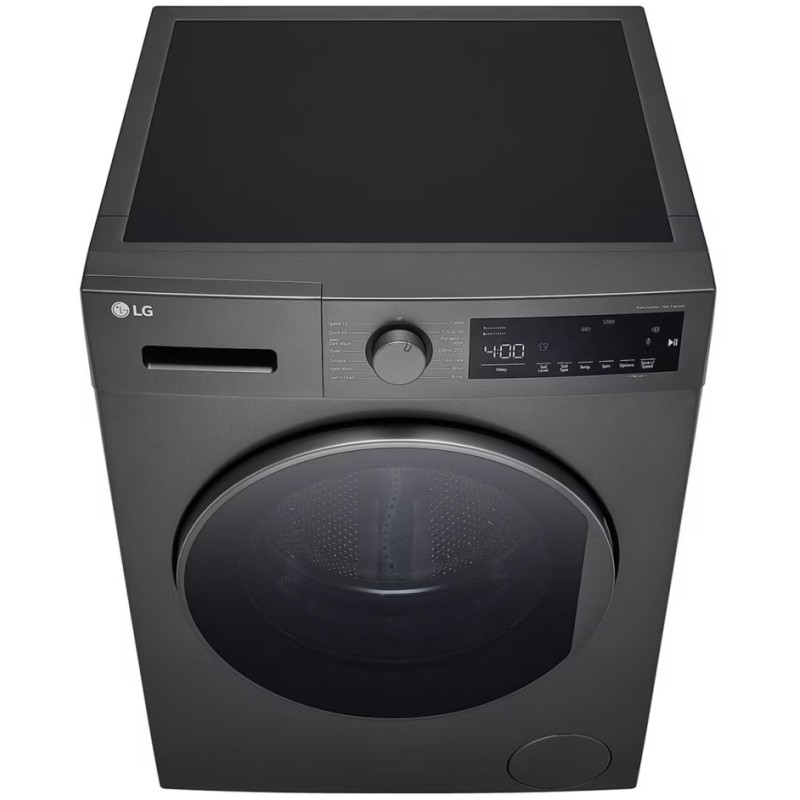 ماشین لباسشویی T2 ال جی رنگ دودی از نمای بالا