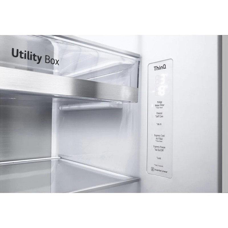 پنل کنترلی یخچال فریزر اسمارت ال جی GR-X267CQHS رنگ سفید