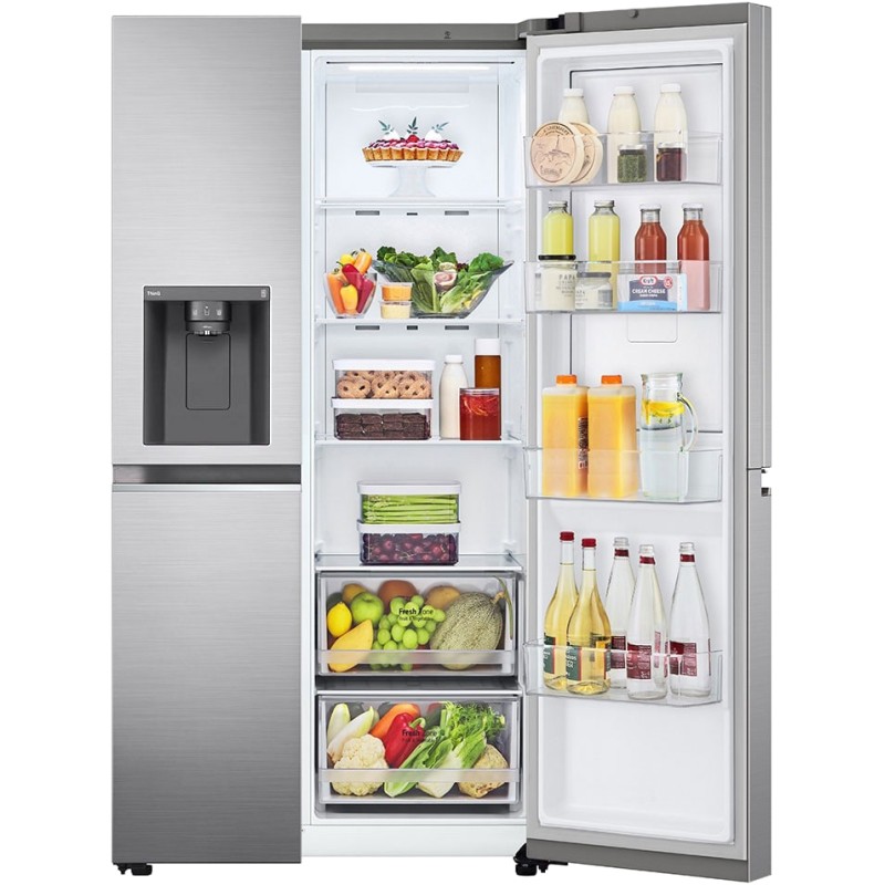 یخچال فریزر 2025 ال جی GC-J257S رنگ نقره ای