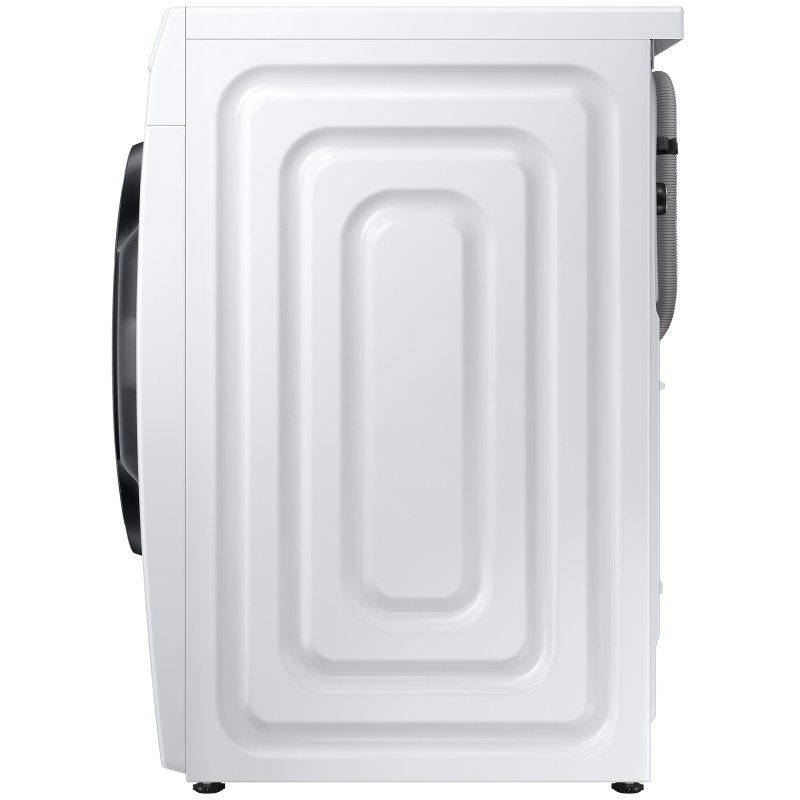 نمای بغل و طراحی ماشین لباسشویی Samsung WW80T554DAW