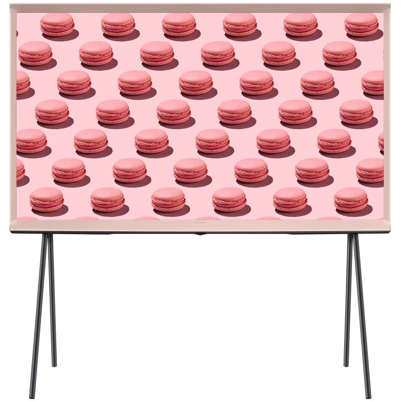 تلویزیون هوشمند سامسونگ 55LS01B با سیستم عامل تایزن نسخه 6.5 رنگ صورتی