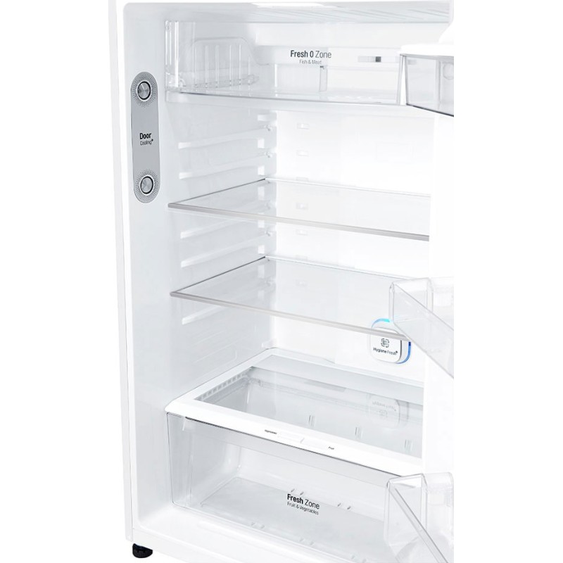 ظیقات داخل یخچال فریزر ال جی GN-F782 با تکنولوژی +Door Cooling رنگ سفید