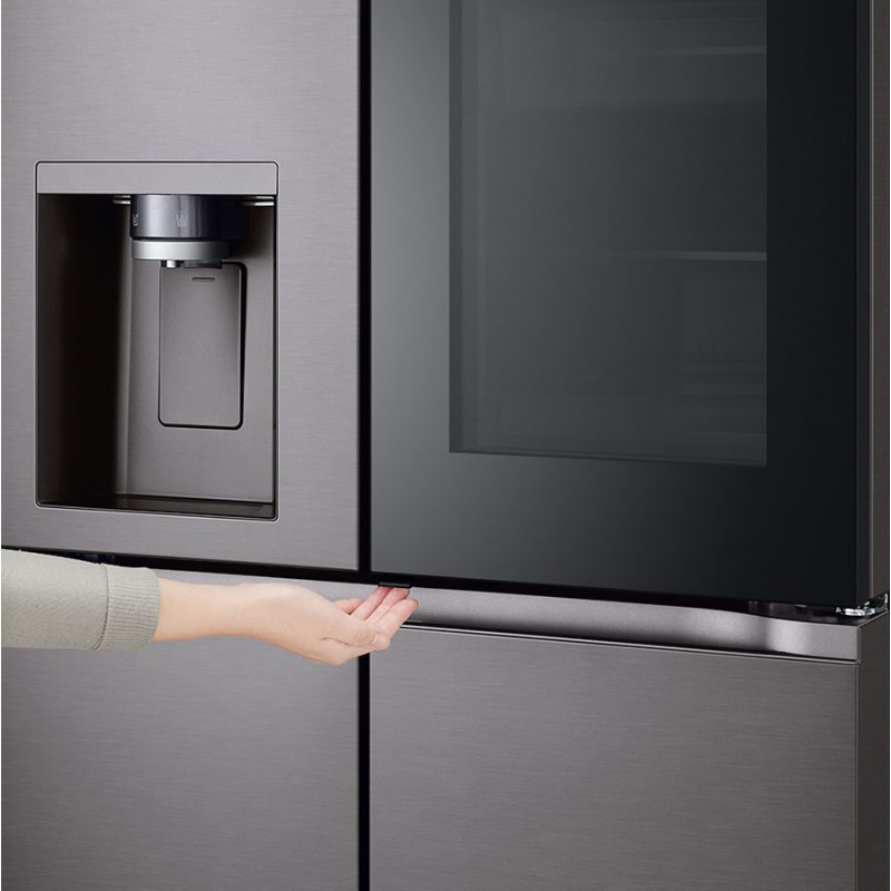 دستگیره مخفی یخچال فریزر درب در درب ال جی GR-X39FFLRL رنگ نقره ای