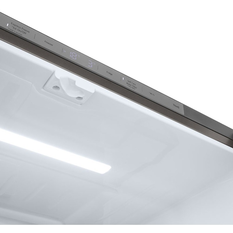 پنل کنترلی یخچال فریزر فرنچ ال جی GR-X39FFLRL رنگ نقره ای