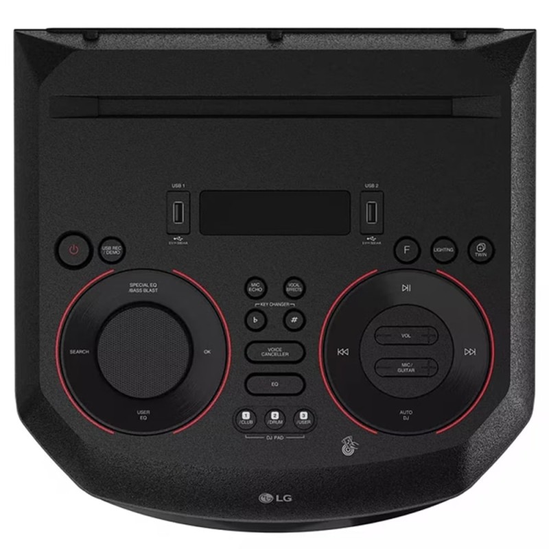 طراحی پنل و دکمه های سیستم صوتی ال جی RN7