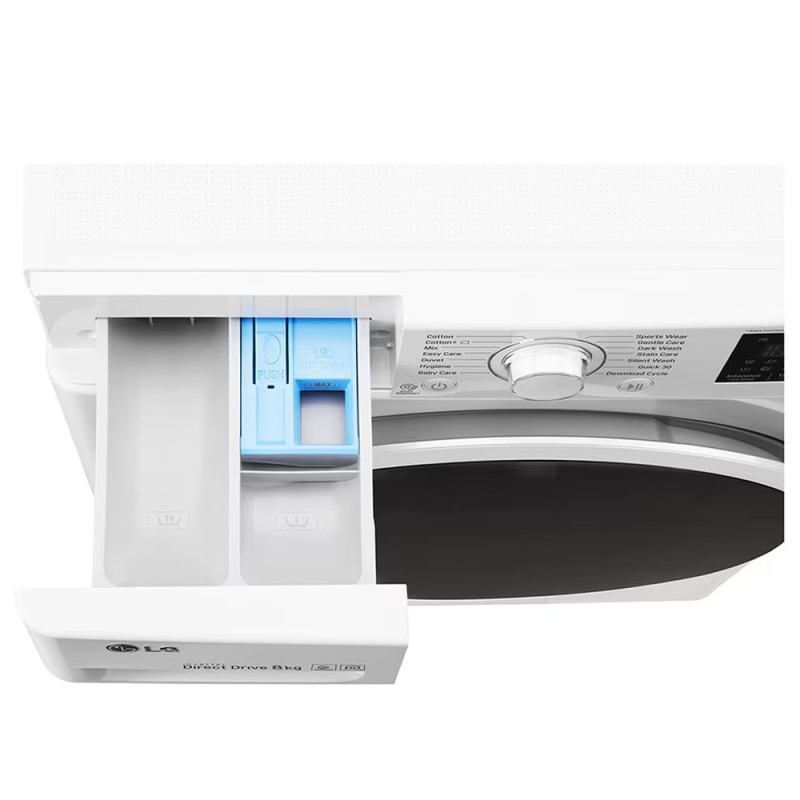 محفظه مواد شوینده ماشین لباسشویی F4J6TNP0W ال جی رنگ سفید