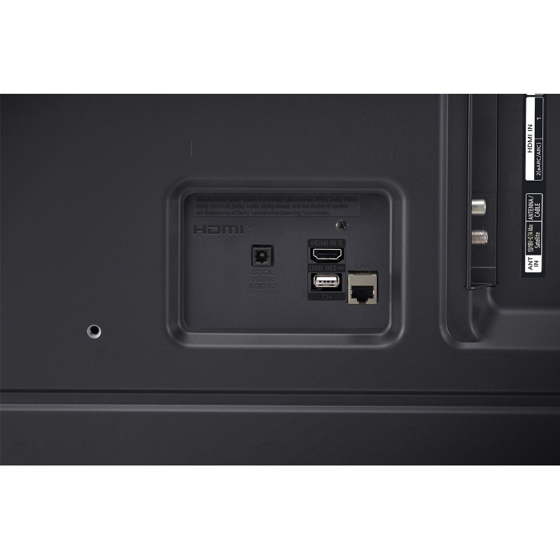 پورت های پشت تلویزیون LG 75NANO81 مونتاژ لهستان