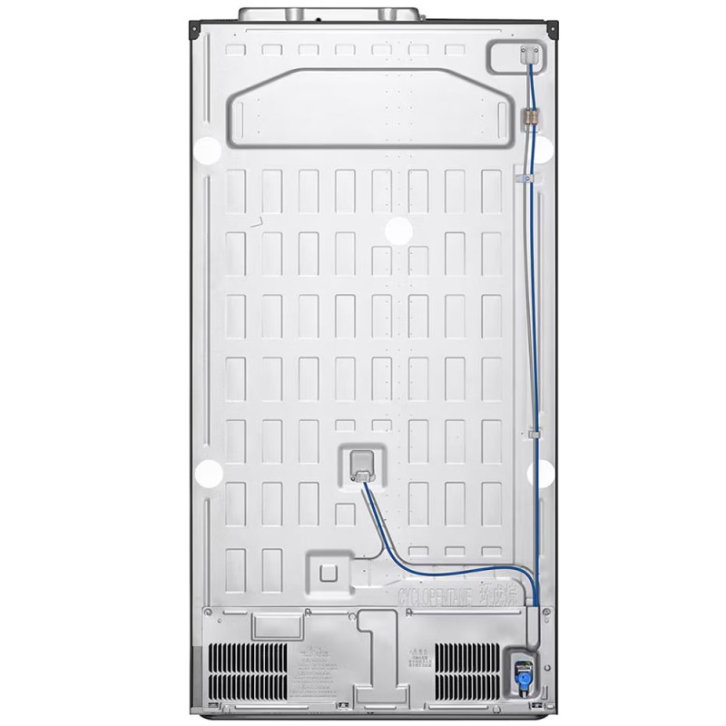 نمای پشت یخچال فریزر LG GC-X257 با موتور Inverter Linear