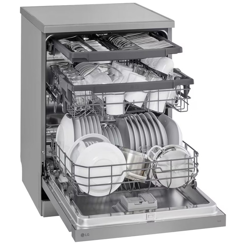 ماشین ظرفشویی ال جی DFC513FV رنگ نقره ای