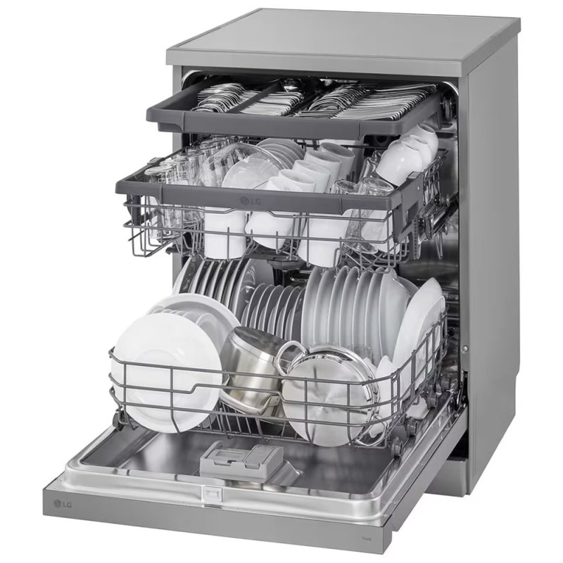جایگذاری ظروف در سبد های ماشین ظرفشویی ال جی DFC513FV