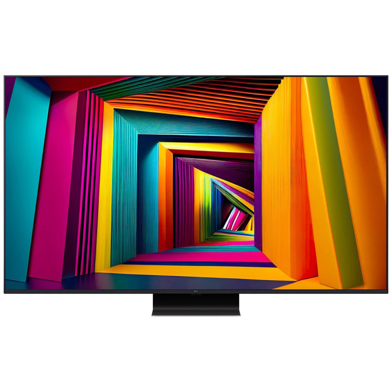 تلویزیون ال جی 65UT9100 با پایه نصب شده در حالت ساندبار