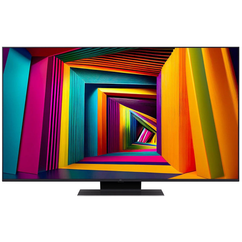 تلویزیون ال جی 55UT9100 با پایه نصب شده در حالت ساندبار