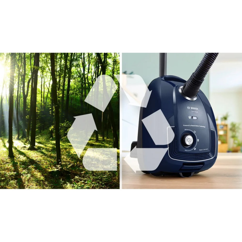 جاروبرقی 2000 وات بوش BGL38WBU3H سازگار با محیط زیست