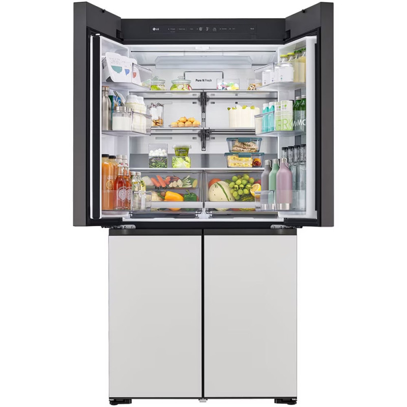 فضای داخلی یخچال فریزر ال جی GMV960NNME با ظرفیت 384 لیتر