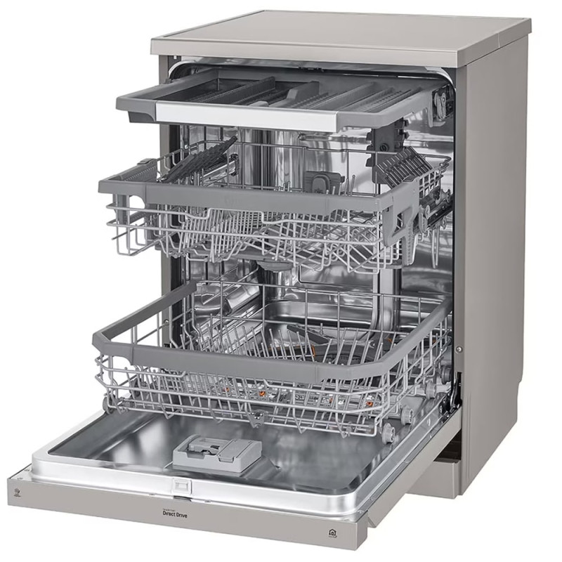 ماشین ظرفشویی نقره ای ال جی DFC435FP یا 435