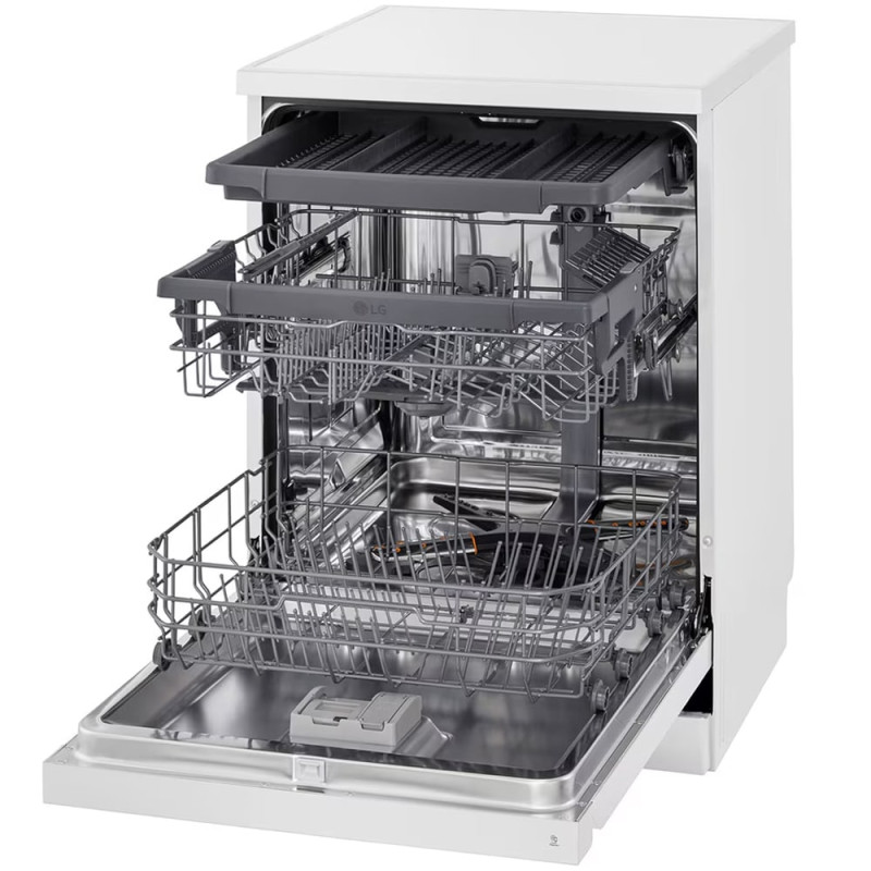 ماشین ظرفشویی کوادواش ال جی مدل DFC513 رنگ سفید