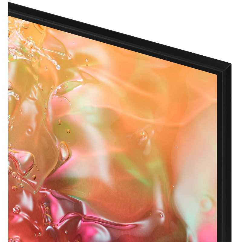 طراحی باریک قاب و حاشیه های اطراف صفحه نمایش تلویزیون سامسونگ 50DU7100