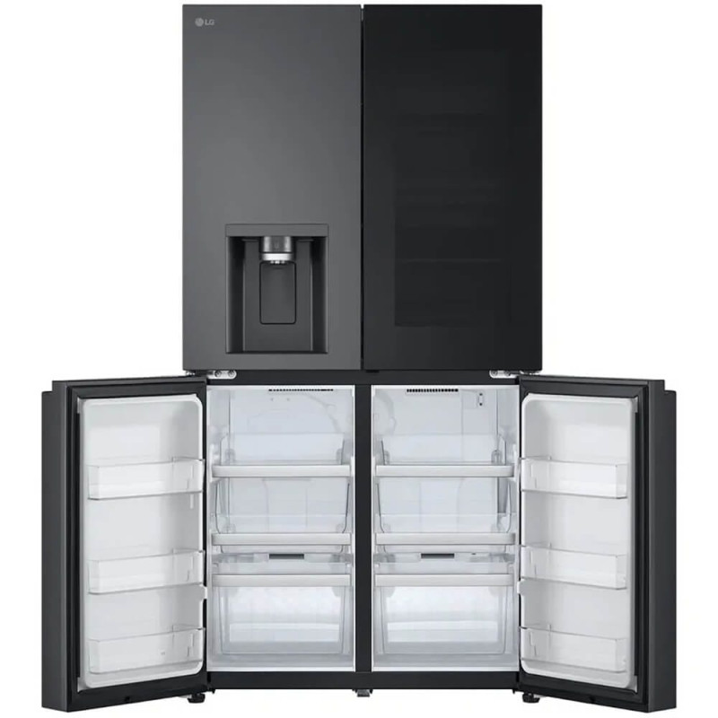 یخچال فریزر مشکی ال جی GC-X24FFCBB با ظرفیت واقعی 199 لیتر در بخش فریزر