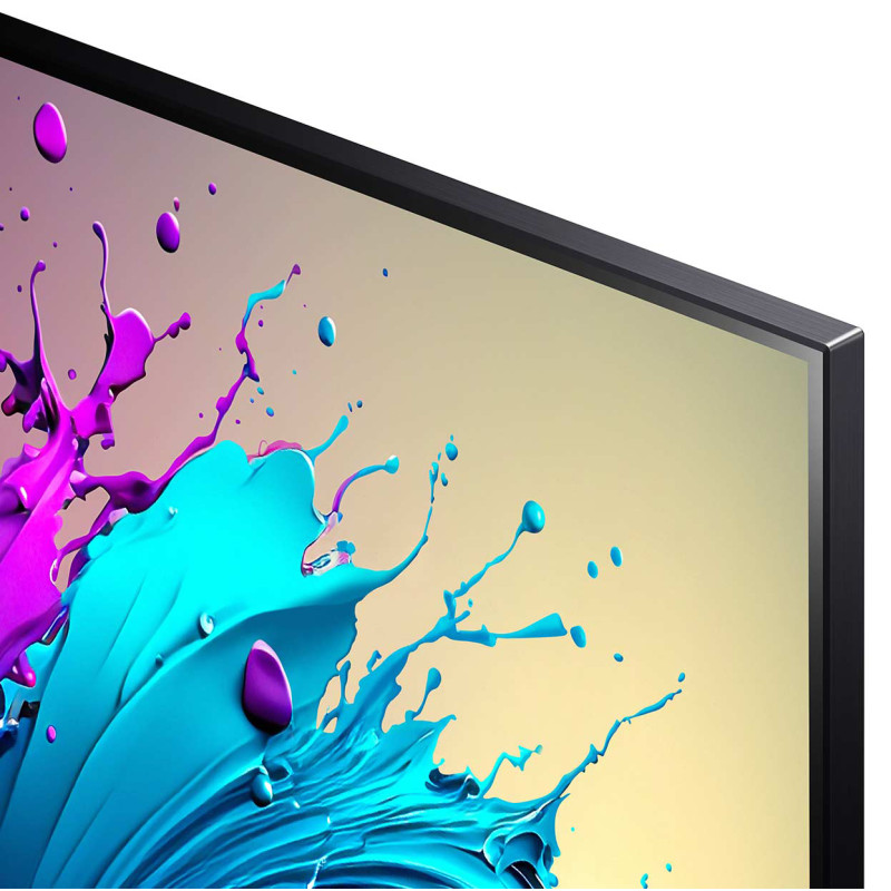 حاشیه ها و قاب باریک اطراف صفحه نمایش تلویزیون ال جی 65QNED91 محصول 2024